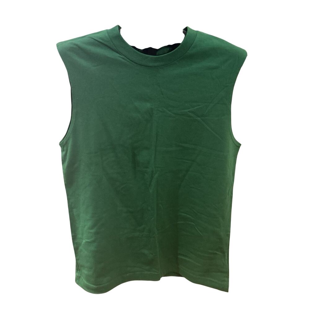 Basic Editions Boys size 14/16 Green Sleeveless Shirt
